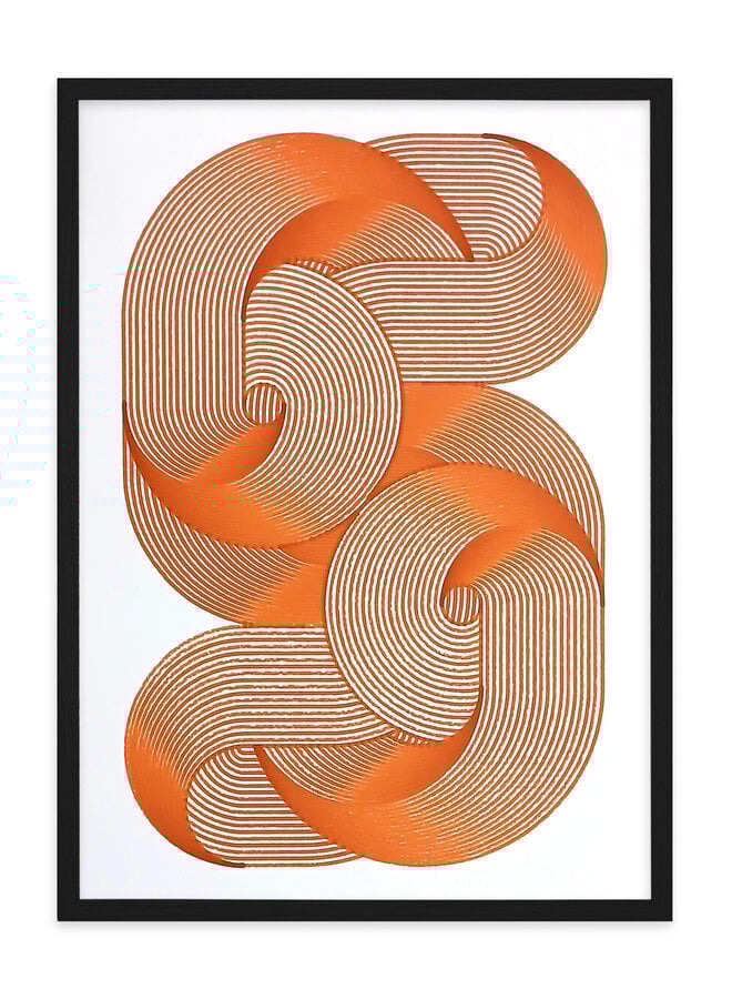 Antigoon - Ligature #39, orange, signed print