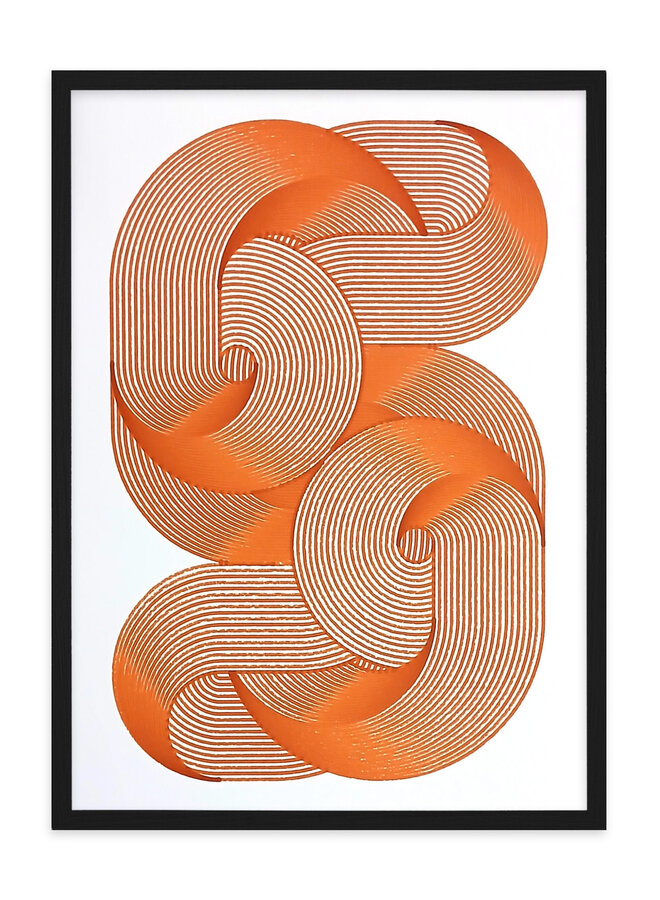 Antigoon - Ligature #39, orange, signed print