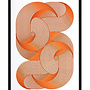 Antigoon - Ligature #39, orange, signed print