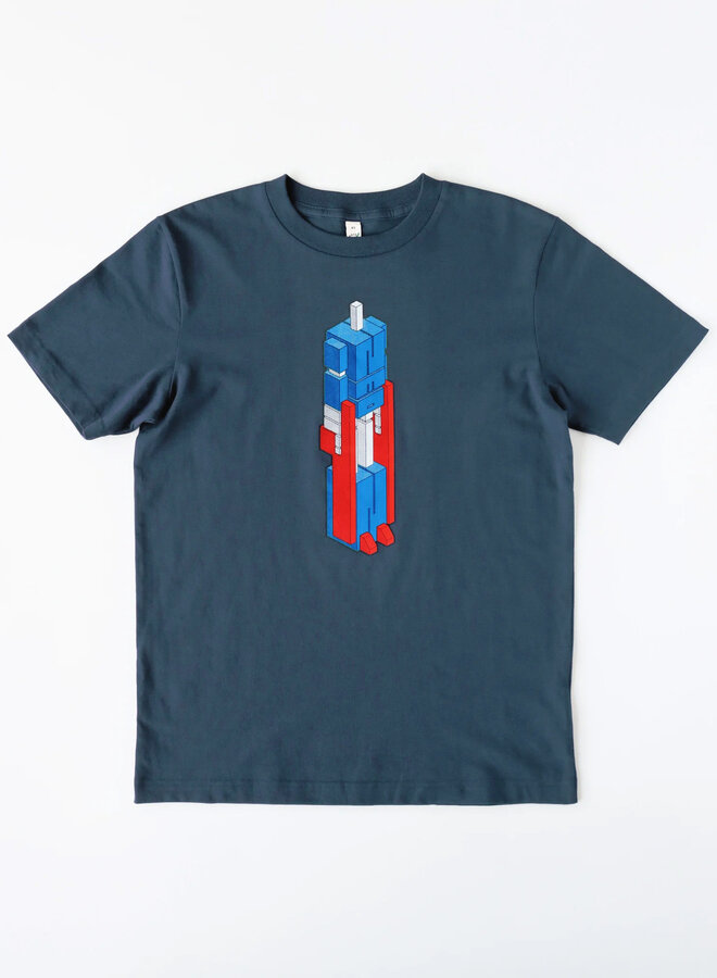 ZEDZ T-shirt: Gunfinga - Denim Blue