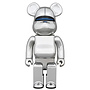 400% Bearbrick - Hajime Sorayama: Robot (Blue Lights ed.)