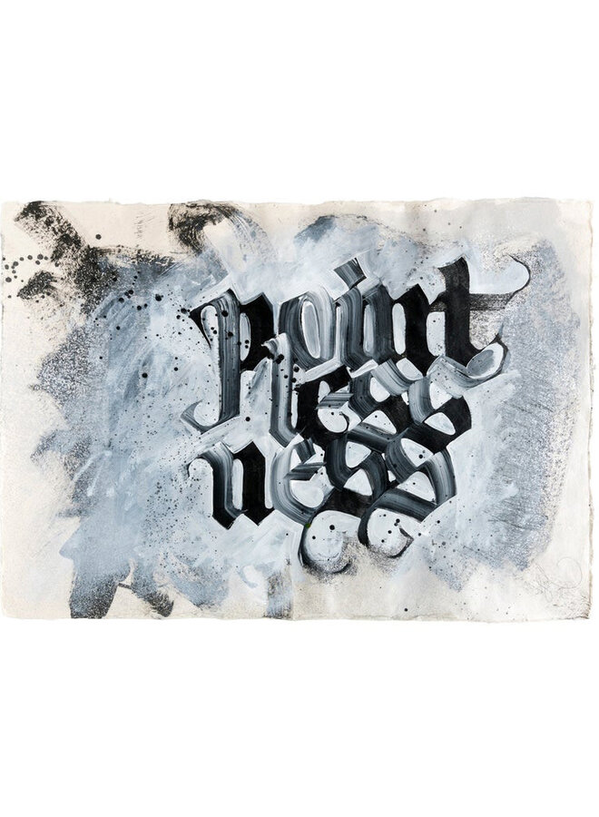 SHOE - Pointlessness, framed and signed original artwork