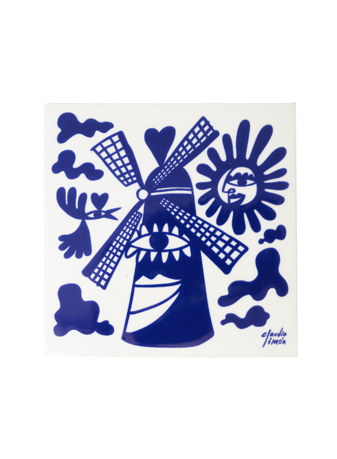 Royal Delft x STRAAT - Tile: Claudio (13 x 13 cm)