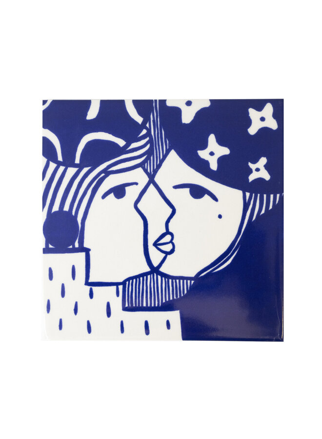 Royal Delft x STRAAT - Tile: Madi