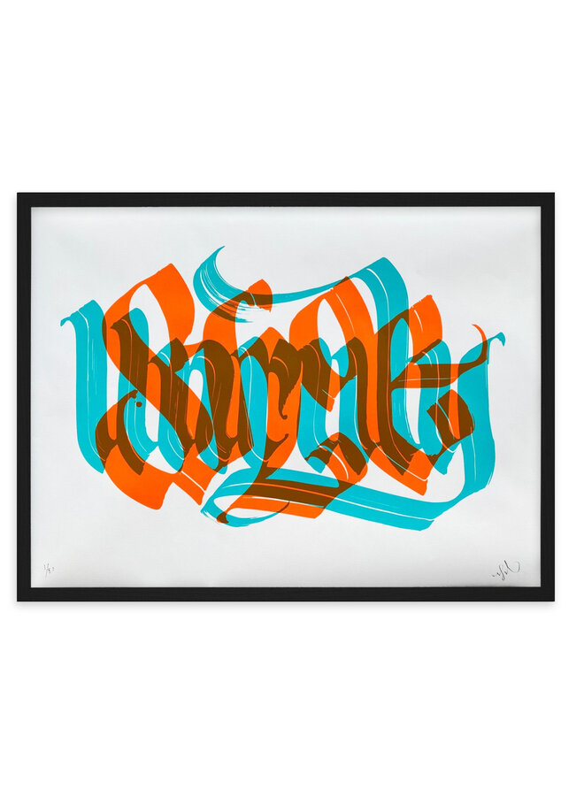 Niels Shoe Meulman - Unruly Shoe (turquoise / orange)