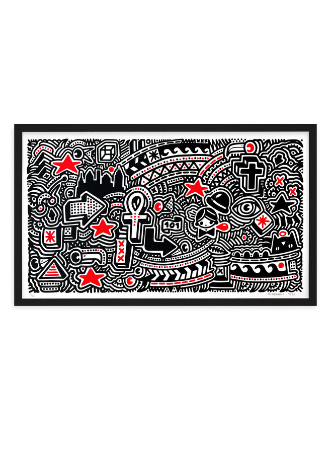 Ottograph - The Wonder Years, framed screen print