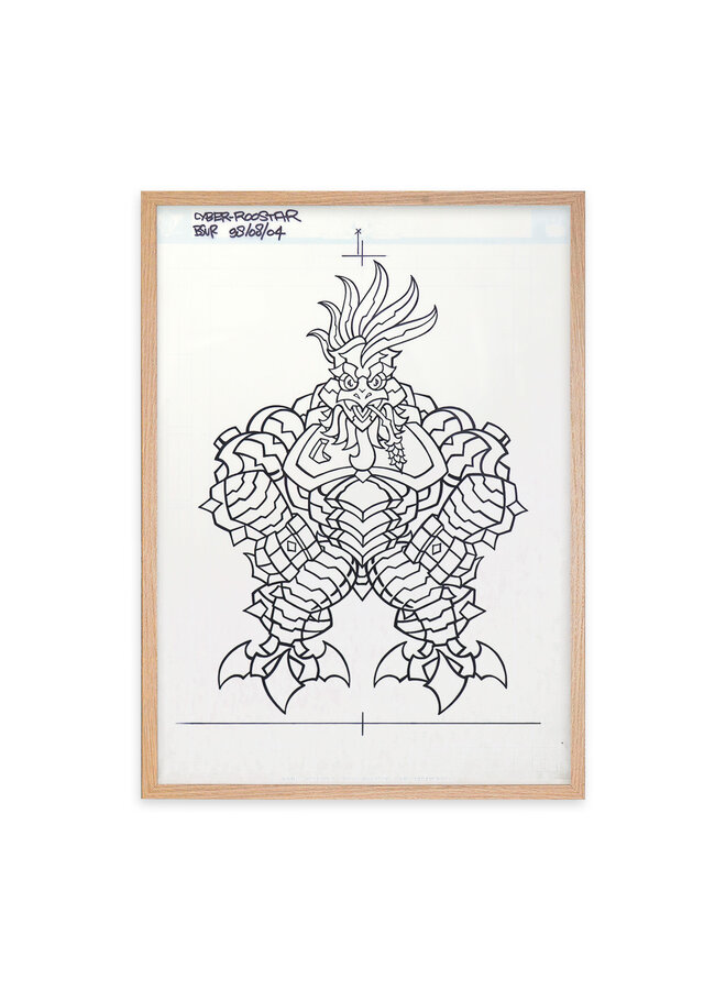 ANGEL (TBH GVB CTK) - Cyber Roostar (1998) - signed original drawing