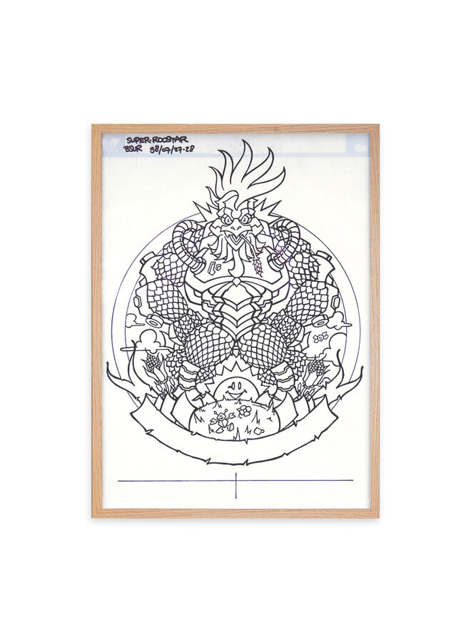 ANGEL (TBH GVB CTK) - Super Roostar (1998) - signed original drawing