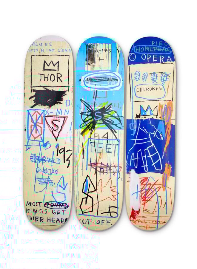 Jean-Michel Basquiat - Charles the First (set of 3 skate decks)