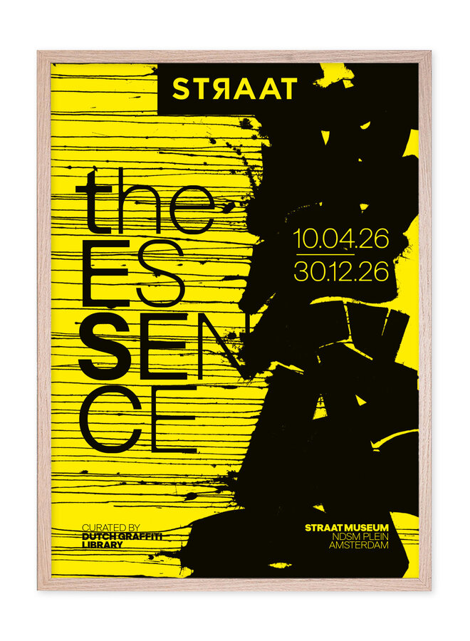 DGL x STRAAT - the Essence, exhibition poster