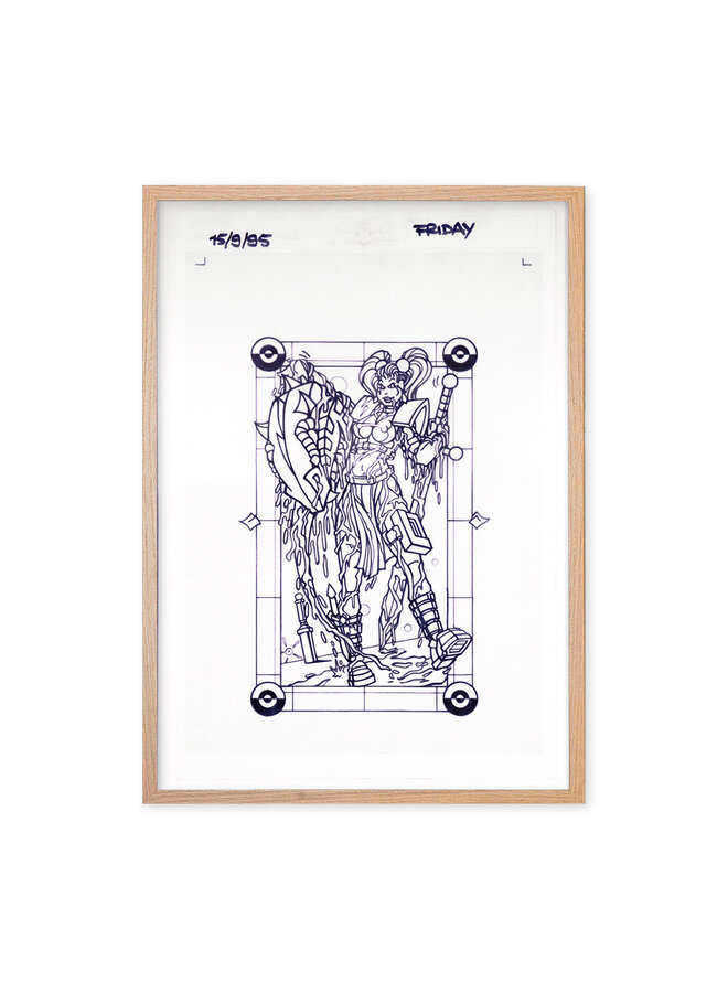 ANGEL (TBH GVB CTK) - Friday (1995) - signed original drawing