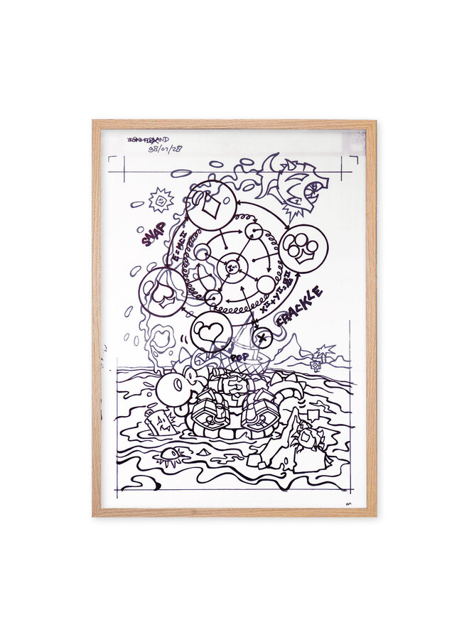 ANGEL (TBH GVB CTK) - Ion Flux (1998) - signed original drawing