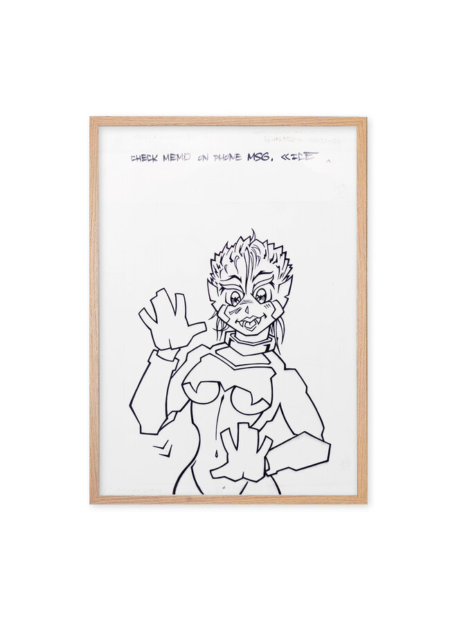 ANGEL (TBH GVB CTK) - Check Memo (1999) - signed original drawing