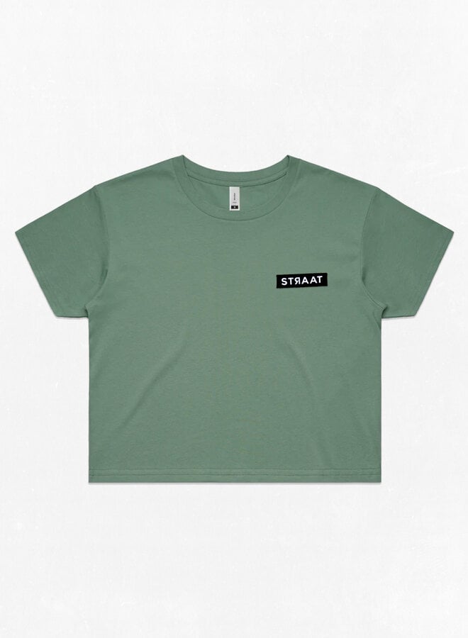 STRAAT Crop top - Sage
