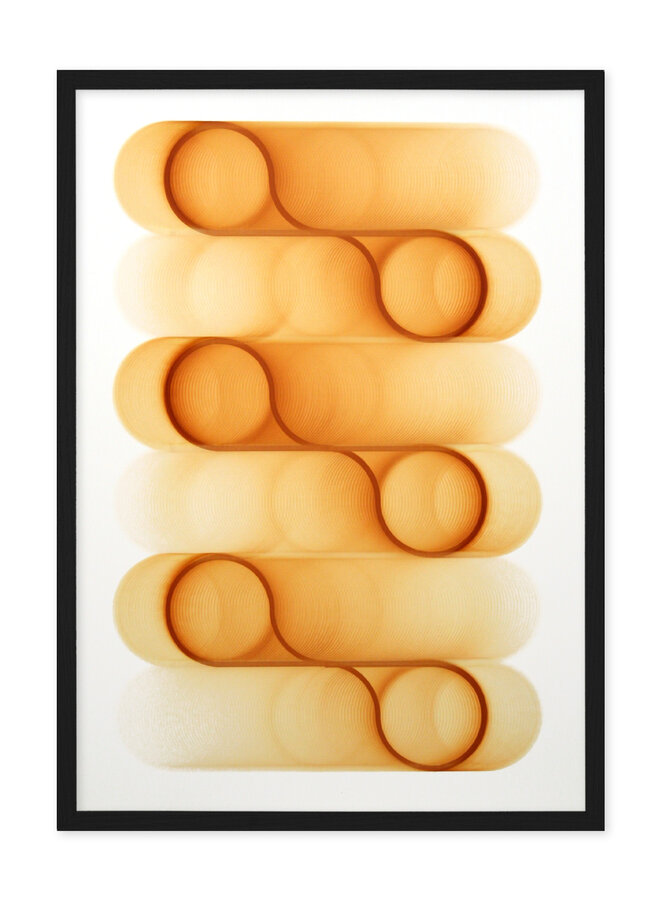 Antigoon - Mechanical Buffing #34, orange, signed print