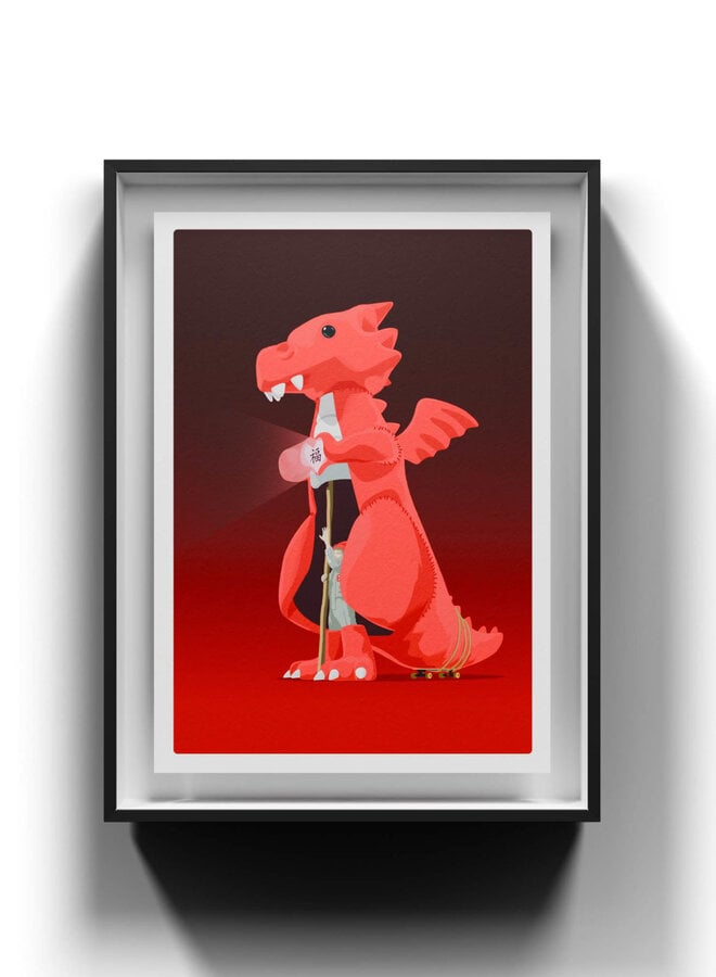 Street Art Frankey - Lucky Dragon (print)