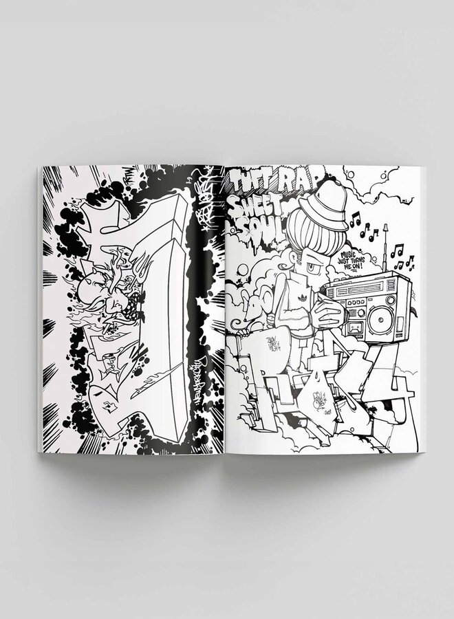 Graffiti Coloring Book 2: Characters