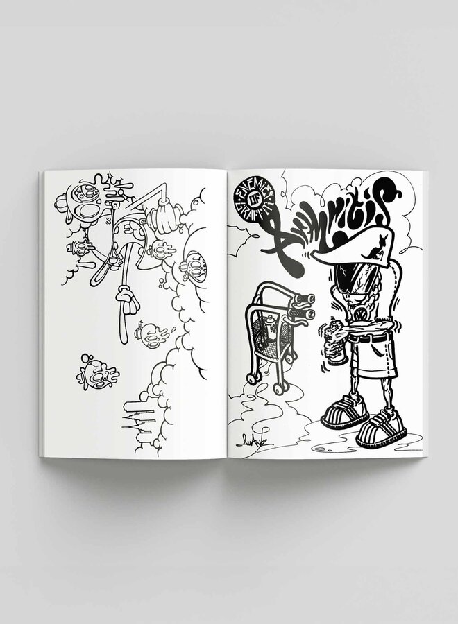 Graffiti Coloring Book 2: Characters