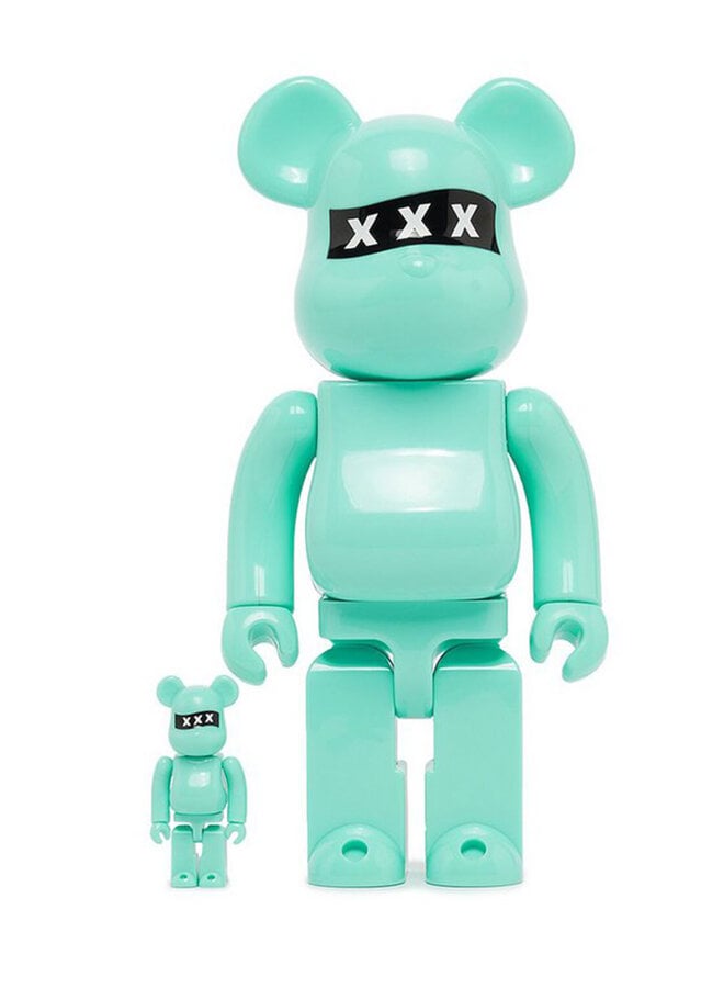400% + 100% Bearbrick Set - God Selection 10th Anniversary (Mint)