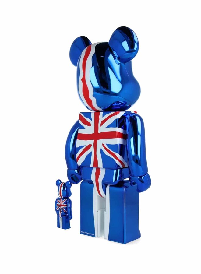 400% & 100% Bearbrick Set - God Save the Queen, Sex Pistols (Chrome Ver.)