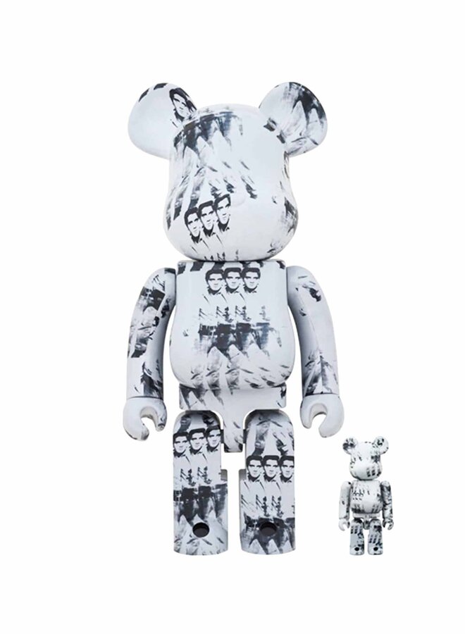 400% + 100% Bearbrick Set - Andy Warhol, Triple Elvis