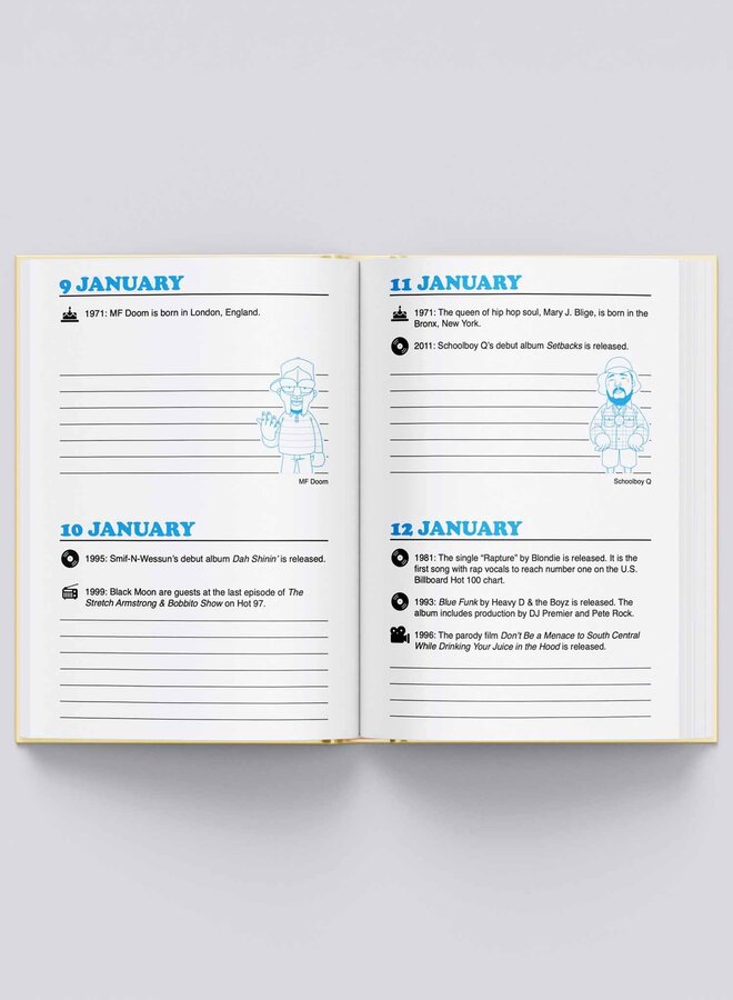 Mark 563 - Hip Hop Journal: A Daily Planner