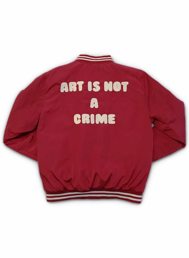 Baseball Jacket - ART IS NOT A CRIME