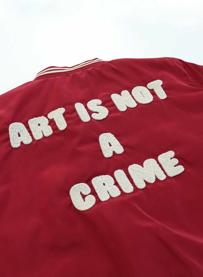 Baseball Jacket - ART IS NOT A CRIME