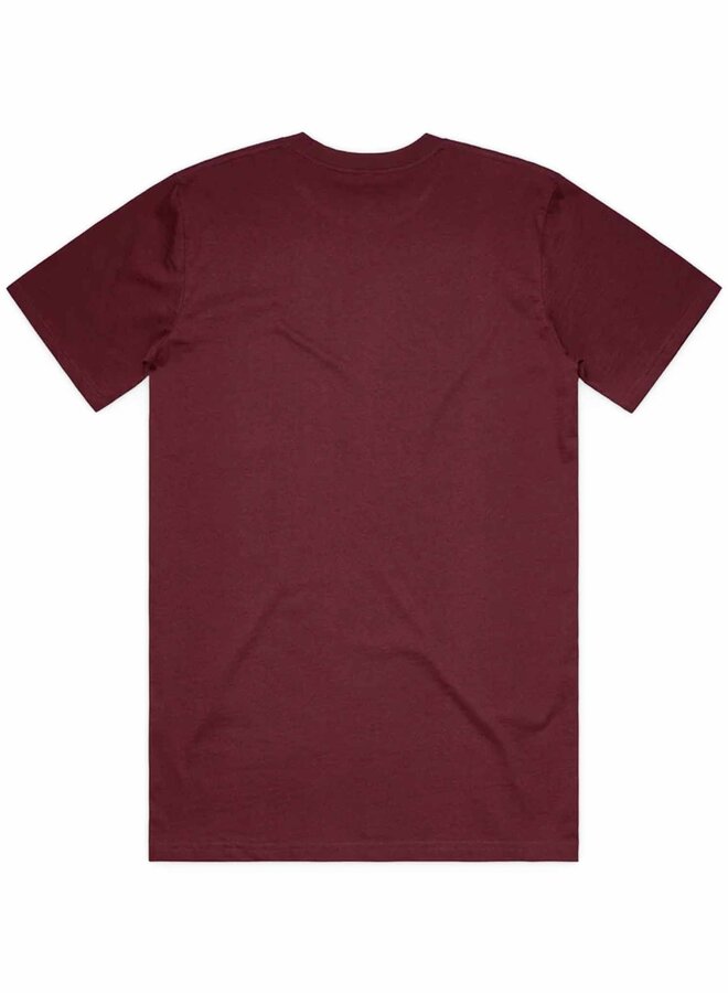 ART IS NOT A CRIME T-shirt - Bordeaux