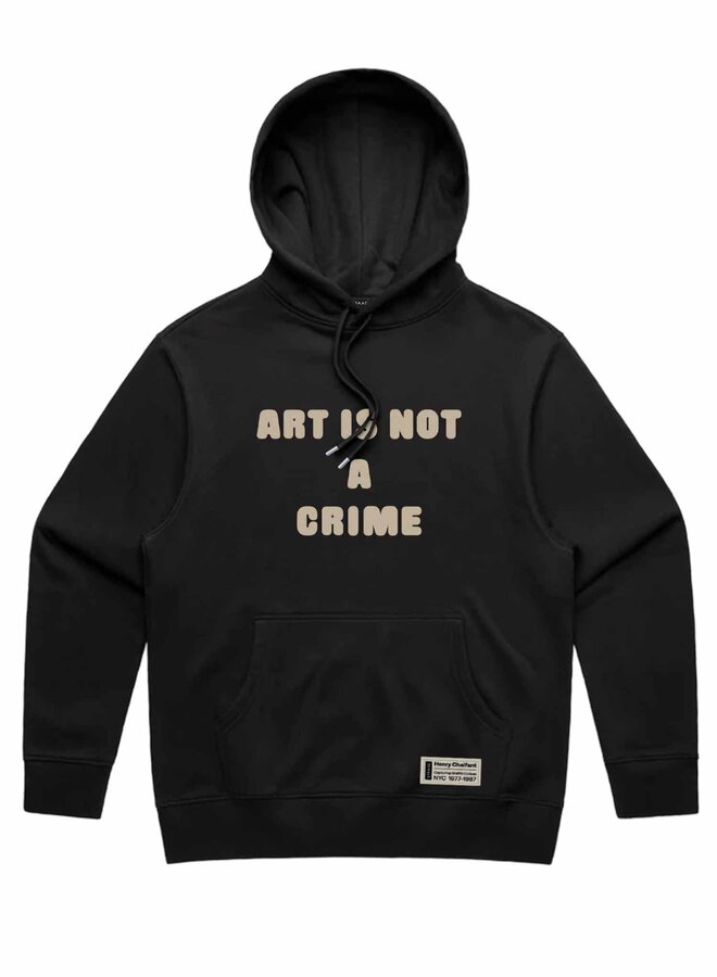 ART IS NOT A CRIME Hoodie - Black