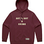 ART IS NOT A CRIME Hoodie - Bordeaux
