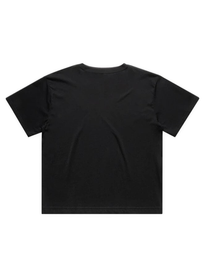ART IS NOT A CRIME Cropped T-shirt - Black