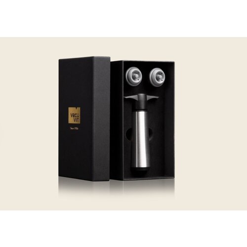 Vacu Vin Vacu Vin Wijn vacuümpomp Original RVS gift set Vacu Vin Vacu Vin Wijn vacuümpomp Original RVS gift set