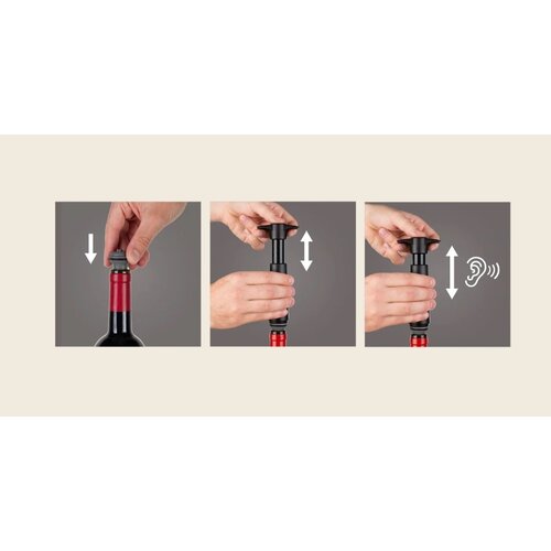 Vacu Vin Wijnstoppers grijs, 2 stuks Vacu Vin Vacu Vin Wijnstoppers grijs, 2 stuks Vacu Vin