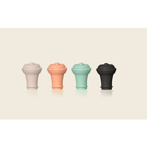 Vacu Vin Vacuum Wine Stoppers Colored Loop (4 stuks), Box