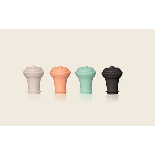 Vacu Vin Vacuum Wine Stoppers Colored Loop (4 stuks), Box Vacu Vin Vacuum Wine Stoppers Colored Loop (4 stuks), Box