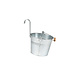 Benijson Stoere Decoratie / balkon emmer 5L naturel zink Benijson Stoere Decoratie / balkon emmer 5L naturel zink