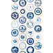 Kinderbehang Porselein behang - blauw Kinderbehang Porselein behang - blauw