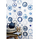 Kinderbehang Porselein behang - blauw Kinderbehang Porselein behang - blauw