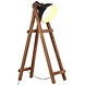 Vloerlamp massief mangohout zwart Vloerlamp massief mangohout zwart