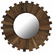 Wandspiegel 70 cm massief gerecycled hout rond Wandspiegel 70 cm massief gerecycled hout rond
