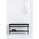 Maze Schoenenrek Nancy 91,5x47,5x32 cm staal/leer zwart Maze Schoenenrek Nancy 91,5x47,5x32 cm staal/leer zwart