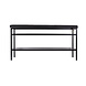 Maze Schoenenrek Nancy 91,5x47,5x32 cm staal/leer zwart Maze Schoenenrek Nancy 91,5x47,5x32 cm staal/leer zwart
