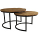 Countryfield Bensenville 38/45 cm hout bruin 2 stuks Countryfield Bensenville 38/45 cm hout bruin 2 stuks