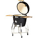 Yakiniku Houtskoolbarbecue Kamado 22 inch keramiek/RVS zwart Yakiniku Houtskoolbarbecue Kamado 22 inch keramiek/RVS zwart