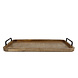 Gifts Amsterdam Dienblad 60x33x2,5cm hout/staal naturel/zwart Gifts Amsterdam Dienblad 60x33x2,5cm hout/staal naturel/zwart