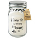 Paper Dreams Geurkaars Home-Heart 13,5 cm wax/glas wit Paper Dreams Geurkaars Home-Heart 13,5 cm wax/glas wit