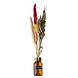 Wellmark Droogbloemen bruin glas messing ring 'no rain no flowers' Wellmark Droogbloemen bruin glas messing ring 'no rain no flowers'