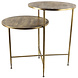 Countryfield Bijzettafel Oregon 79,5 x 75,5 cm staal goud Countryfield Bijzettafel Oregon 79,5 x 75,5 cm staal goud