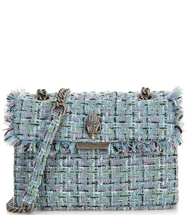 Kurt Geiger Kurt geiger tweed Kensington bag mid blue fabric